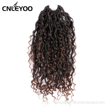 Adult health safety personal soft low temperature fiber red 18 inch crochet hair